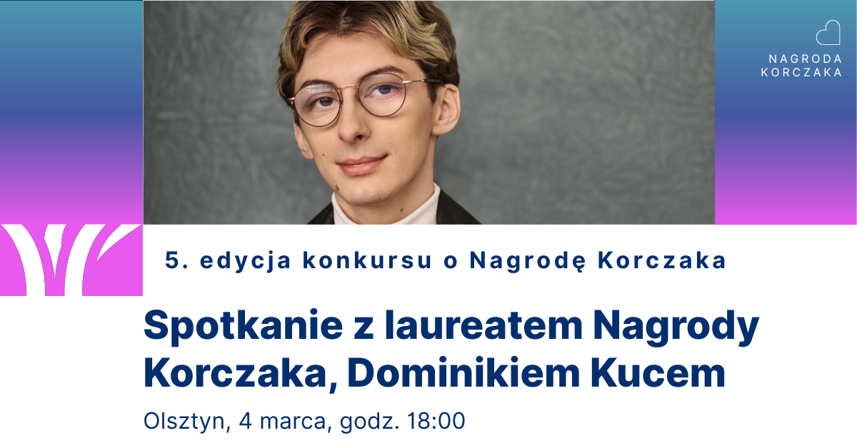 Dominik Kuc, laureat Nagrody Korczaka